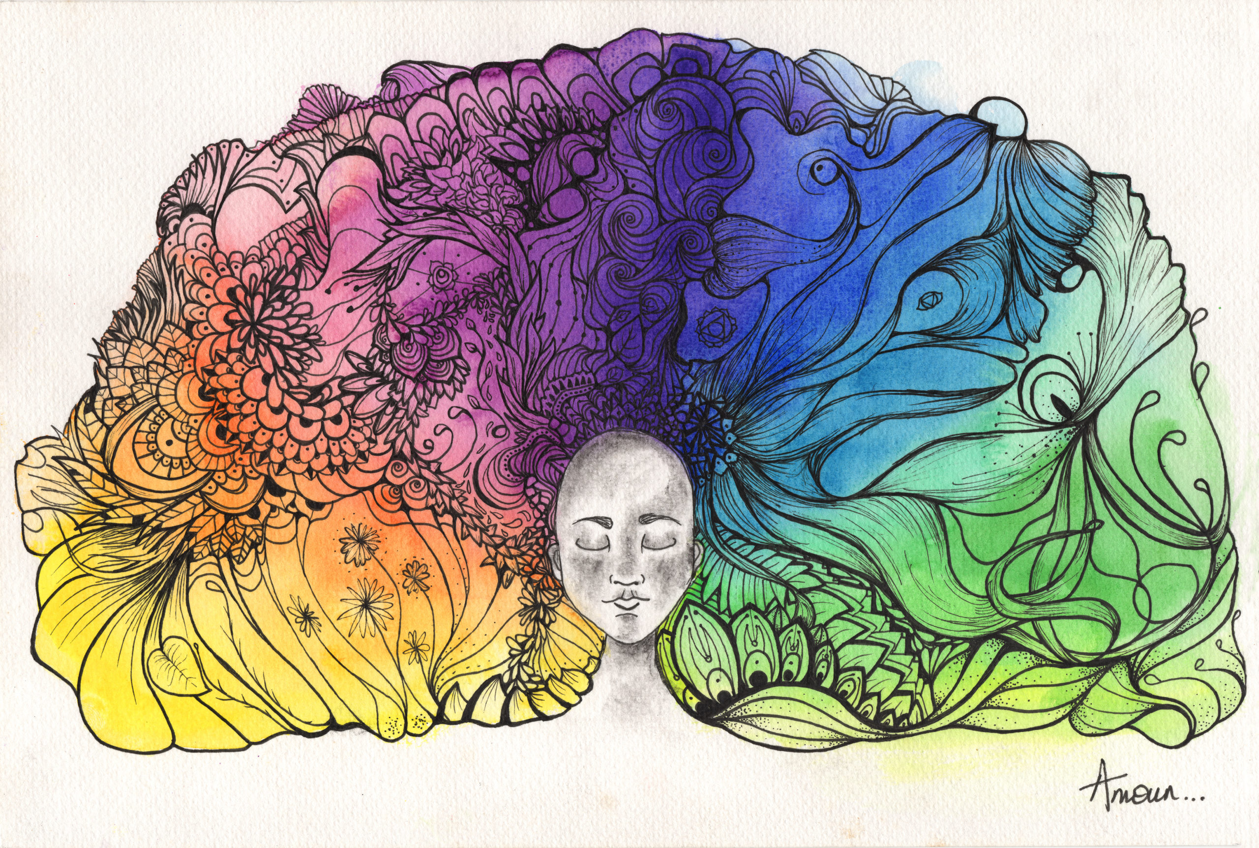 illustrations meditation